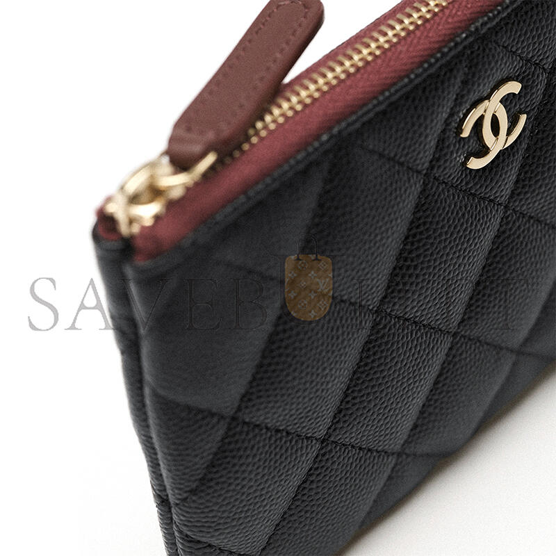 CHANEL CLASSIC MINI ZIPPED POUCH A82365 (15*9.5*1cm)